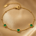 Square Emerald Bracelet