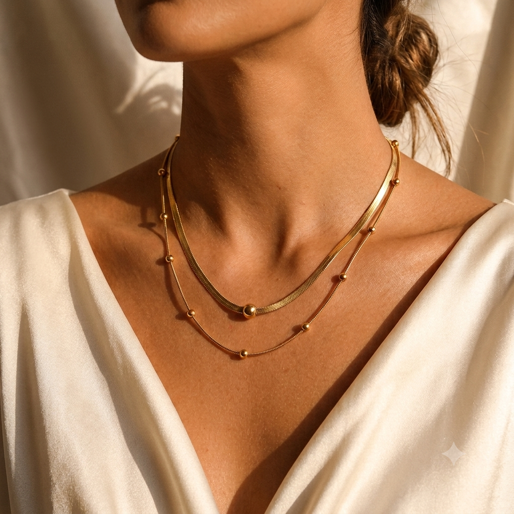 Elena Double Layer Necklace