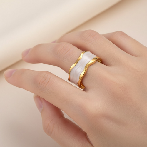 Aurora wave Ring